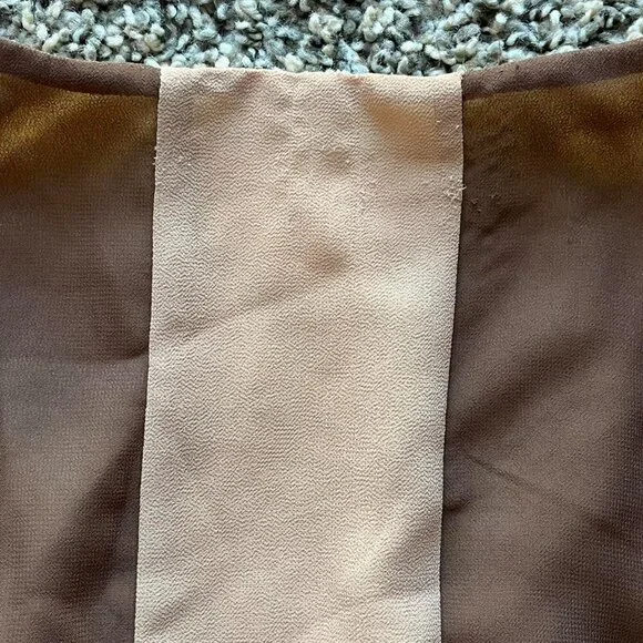 Boho Brown Purple Maxi Dress Orange Creek Womens 14 Cottagecore Woodsy Artsy - Picture 7 of 8